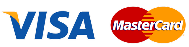 Visa and Mastercard accepted